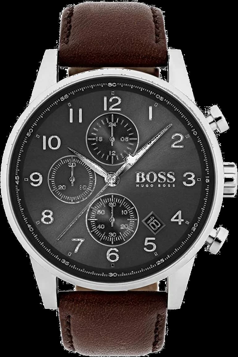 Montre Hugo Boss 1513494 Navigator Chronographe Cuir Marron