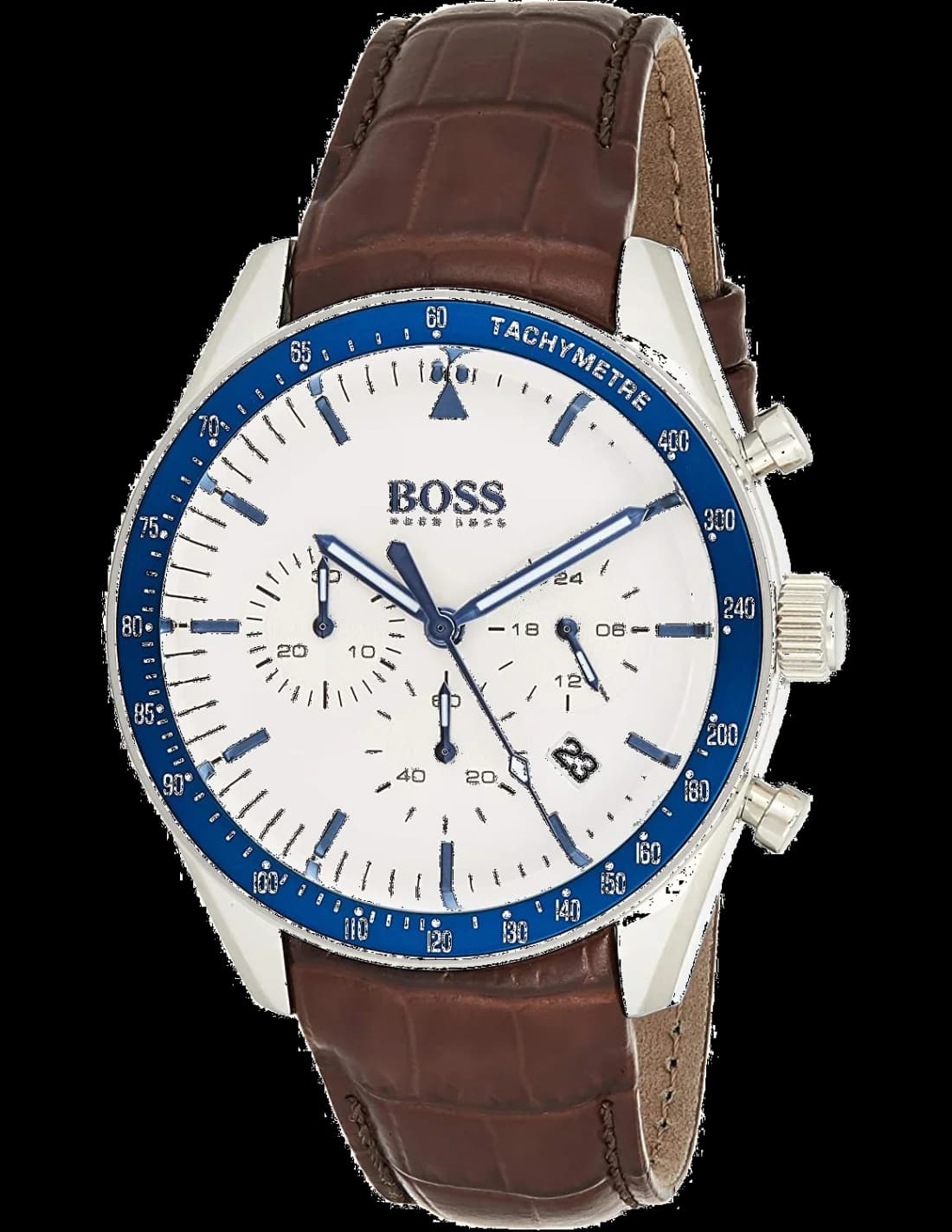Montre Hugo Boss 1513629 Trophy Marron en Acier et Cuir