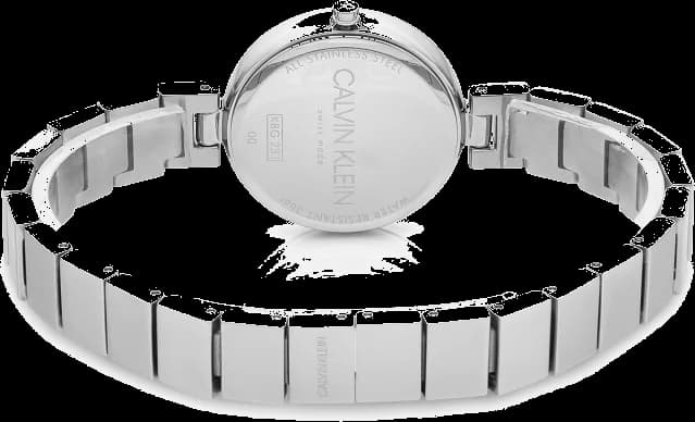 Montre Femme Calvin Klein Authentic K8G23141 Cadran Noir Acier Inoxydable Argent vue 3