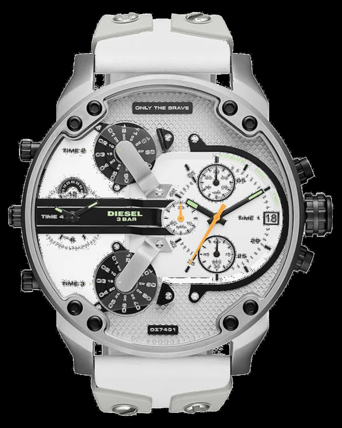 Montre Diesel Mr Daddy DZ7401 - Chronographe XXL noir et argent pour homme