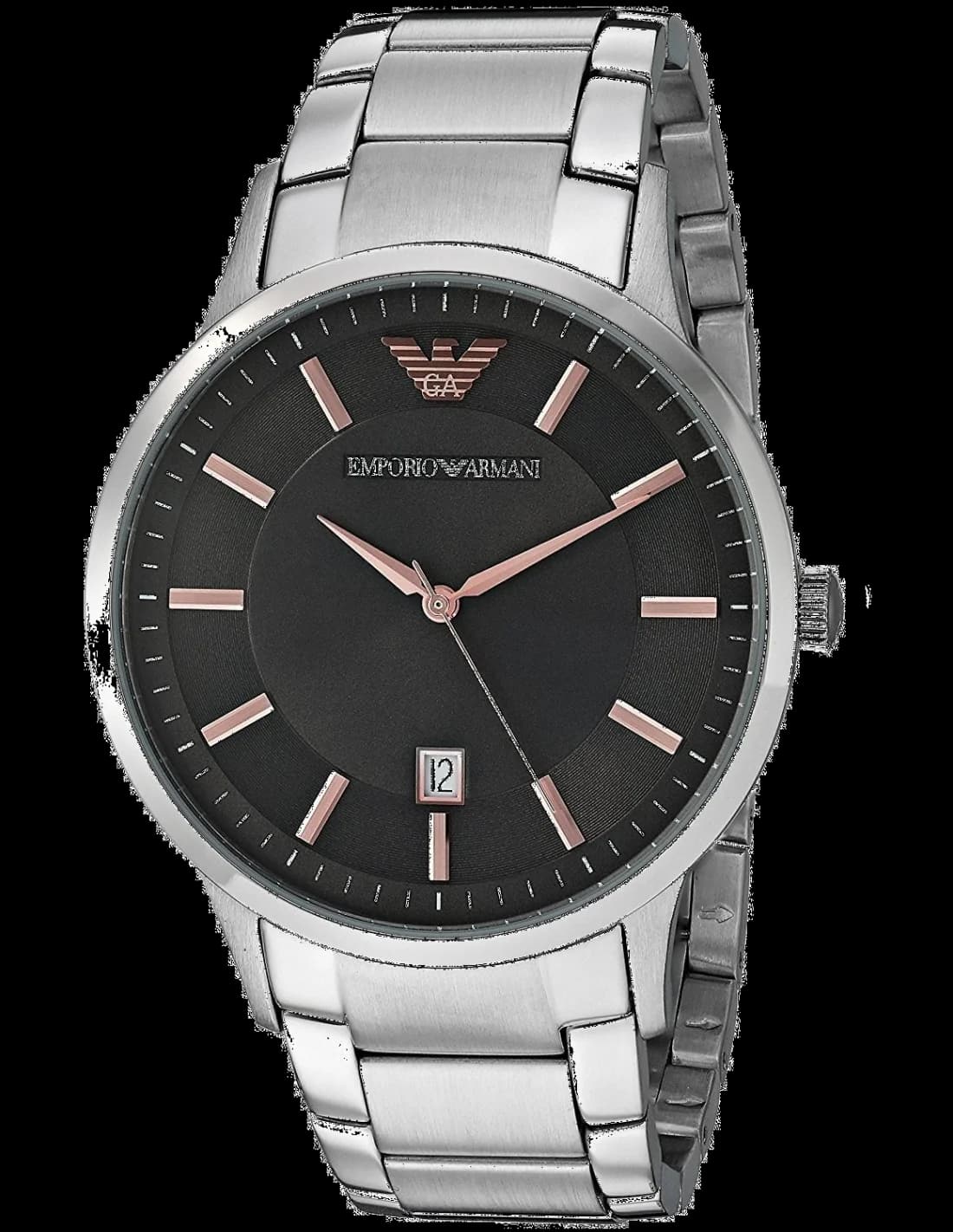 Montre Homme Emporio Armani Renato AR2514 Cadran Gris Acier Argent