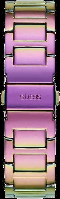 Montre Guess Lady Frontier GW0044L1 pour femme, cadran multicolore et bracelet violet acier vue 3