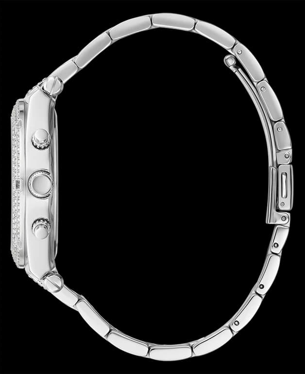 Montre Guess Heiress GW0440L1 pour Femme, Boîtier Argent Strass & Bracelet Acier vue 4