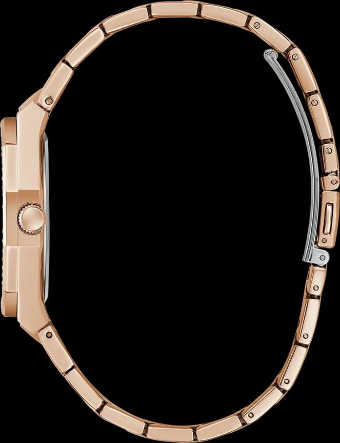 Montre Femme Guess Desire GW0770L3 - Cadran Rouge Bordeaux Nacré, Bracelet Acier Or Rose vue 2