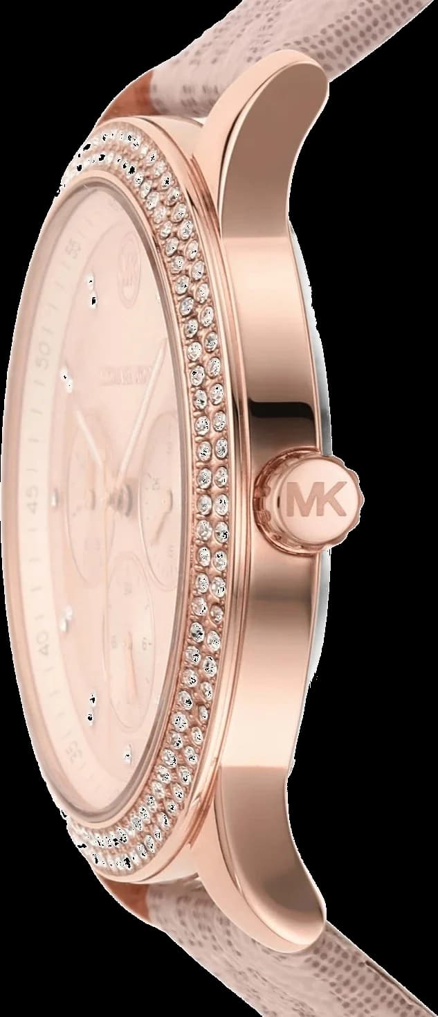 Montre Michael Kors MK2955 pour femme, cadran et bracelet en silicone rose vue 3