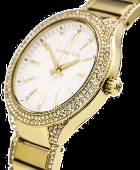 Montre Femme Michael Kors MK3347 Cadran Blanc Bracelet Acier Or Jaune vue 2