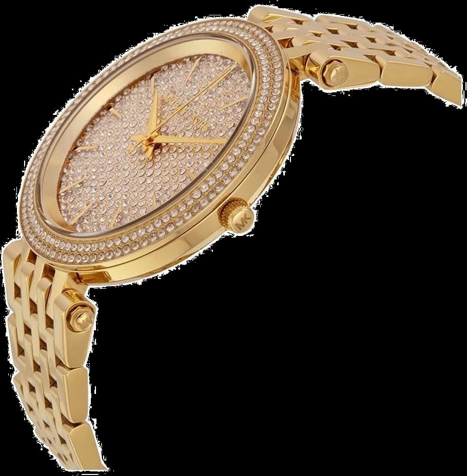 Montre Femme Michael Kors MK3438 Darci en Acier Doré à Cristaux vue 2