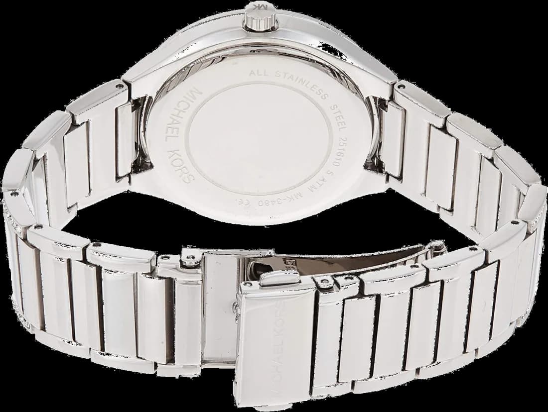 Montre Michael Kors Kerry MK3480 pour Femme, Cadran Bleu et Bracelet Acier Argent vue 2