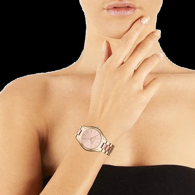 Montre Femme Michael Kors Runway MK3493 en Or Rose vue 4