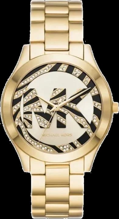 Montre Michael Kors MK4561 Runway - Cadran Léopard - Bracelet Acier Doré - Pour Femme