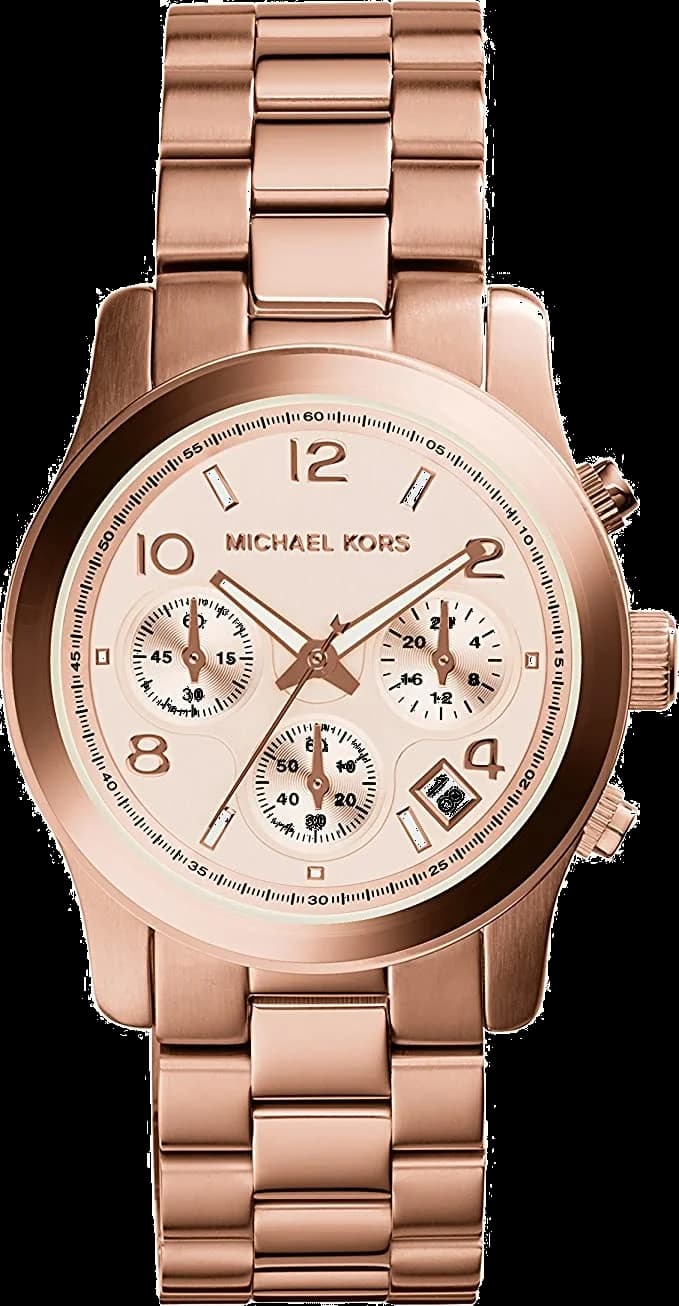 Montre Femme Michael Kors Runway MK5128 en acier inoxydable or rose
