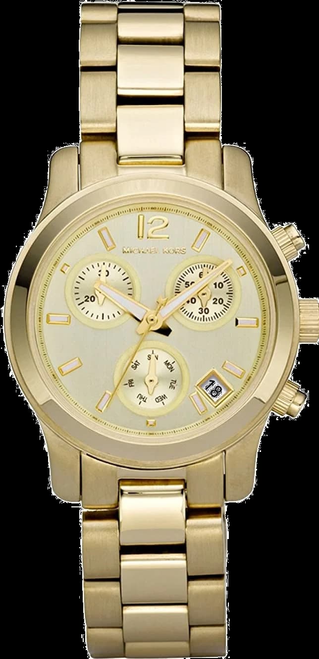 Montre Femme Michael Kors Runway MK5384 en Or et Acier vue 2