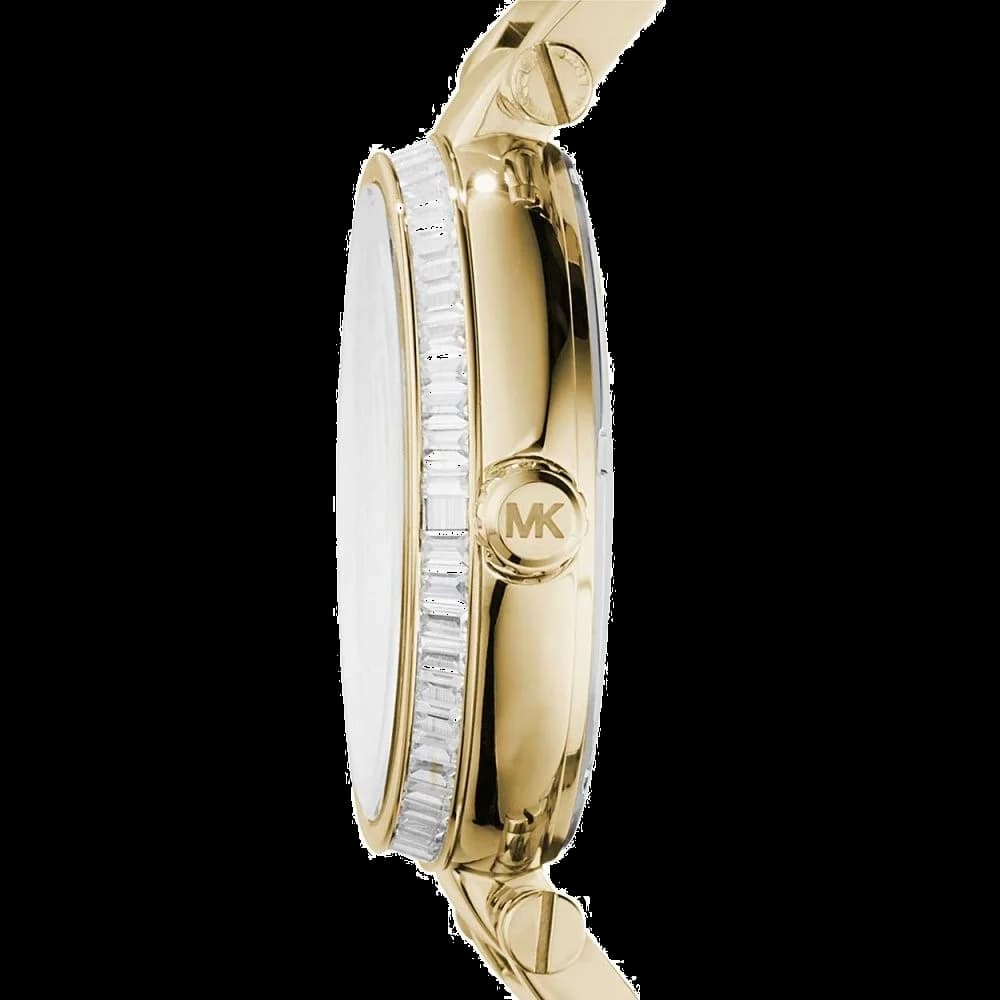 Montre Femme Michael Kors MK5867 en Acier Doré, Cadran Champagne et Strass vue 2