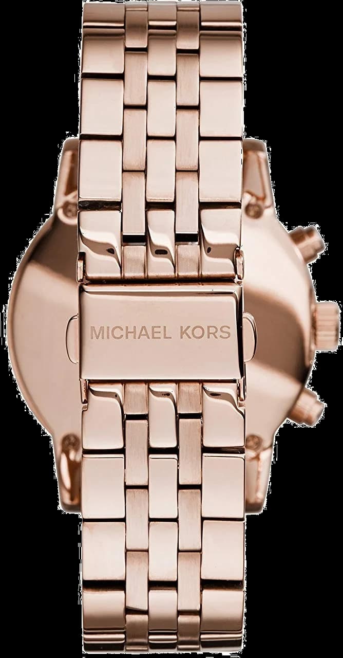 Montre Femme Michael Kors Ritz MK6077 en Acier Or Rose vue 3