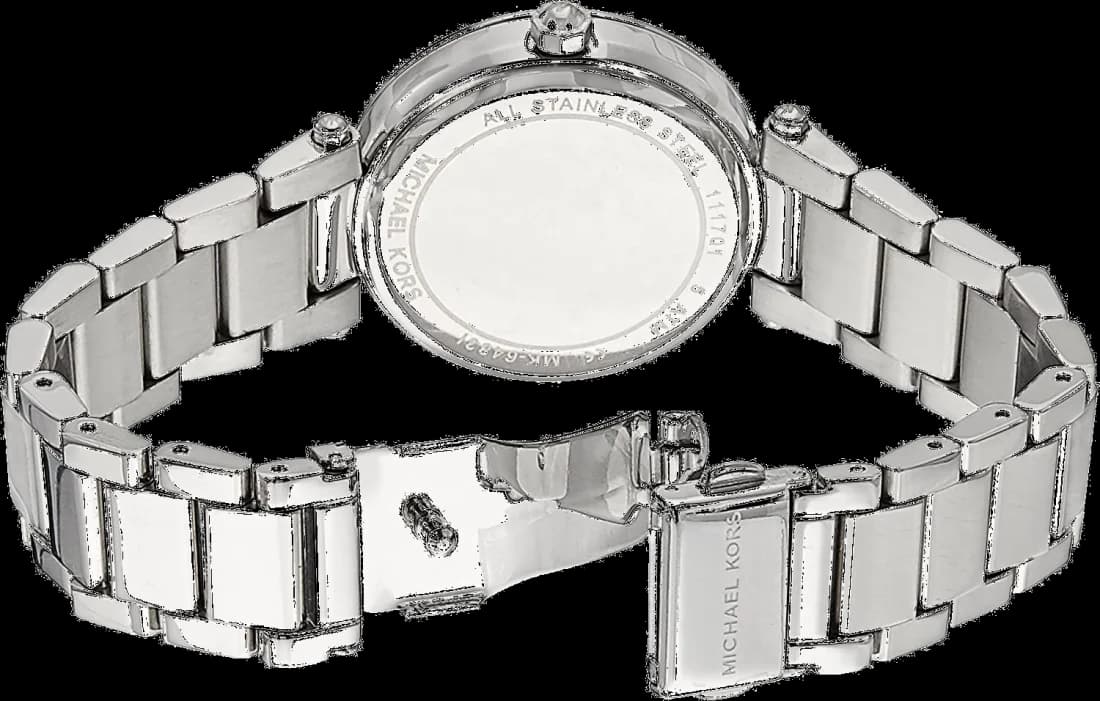 Montre Femme Michael Kors MK6483 Parker - Acier Bicolore Argent et Cristaux vue 3