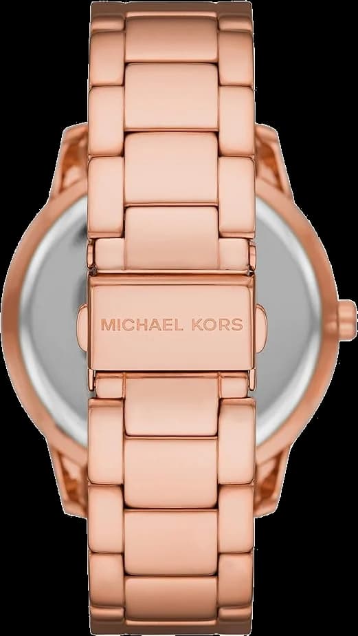 Montre Michael Kors MK6880 Tibby pour femme en acier or rose vue 3