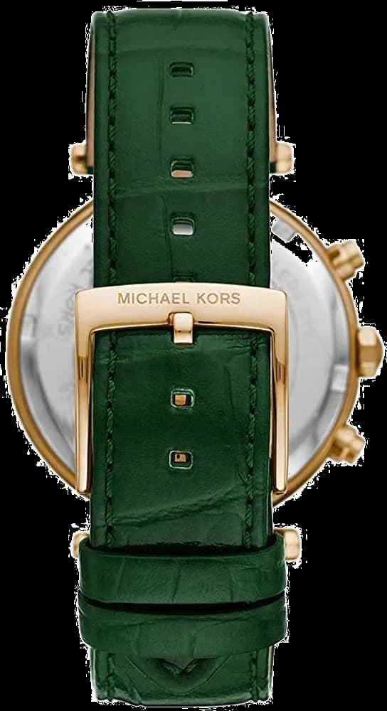 Montre Femme Michael Kors Parker MK6985 - Cadran et Bracelet Cuir Vert vue 2