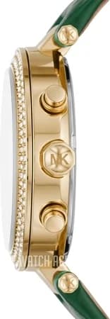 Montre Femme Michael Kors Parker MK6985 - Cadran et Bracelet Cuir Vert vue 3