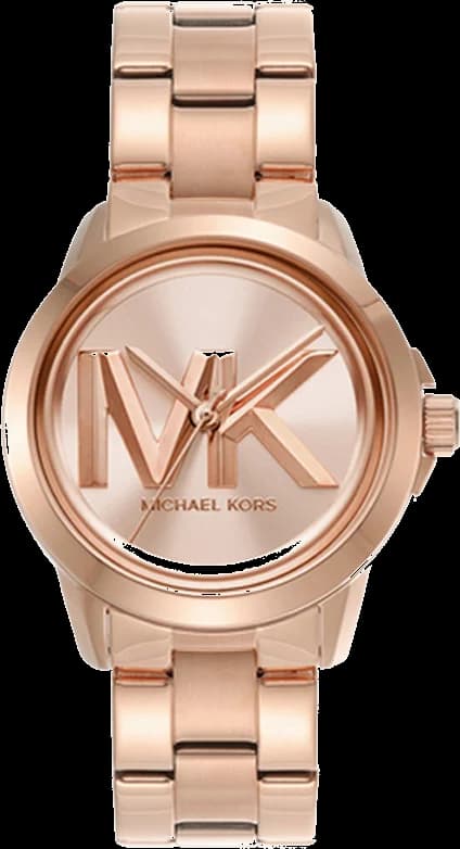 Montre Michael Kors MK7318 pour femme, cadran et bracelet acier plaqué or rose