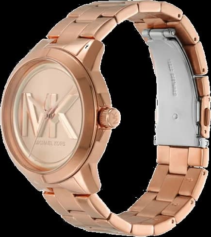Montre Michael Kors MK7318 pour femme, cadran et bracelet acier plaqué or rose vue 3