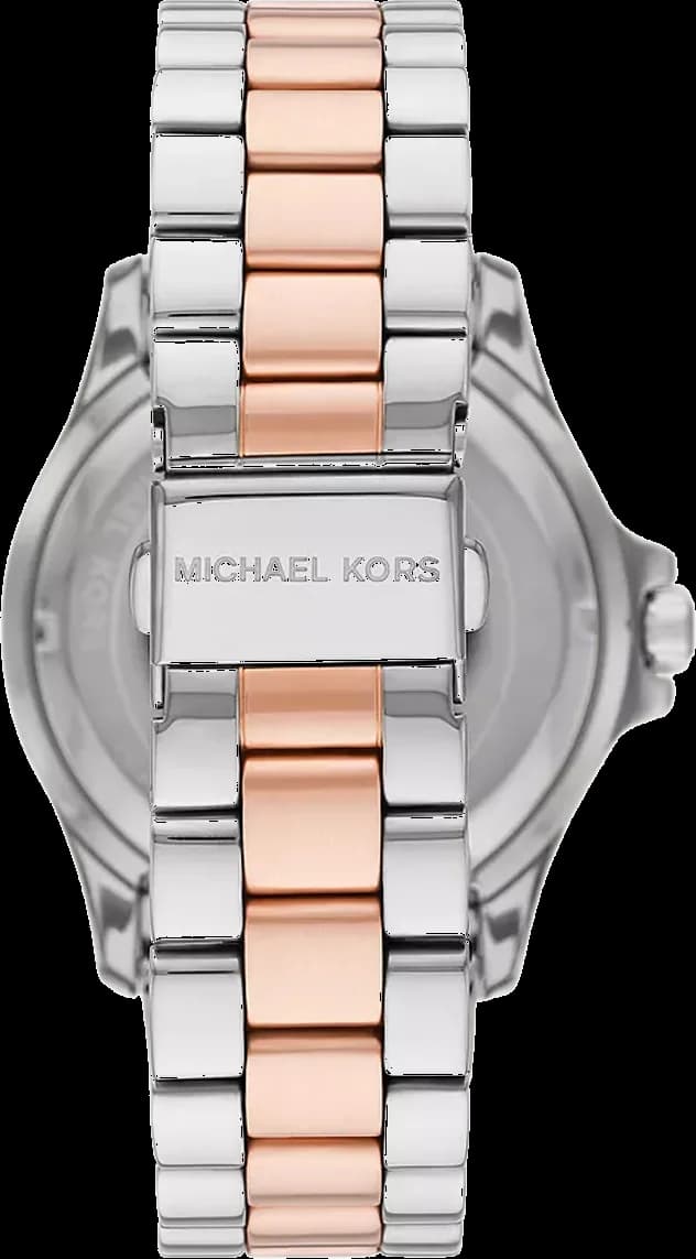 Montre femme Michael Kors Everest MK7402 - Cadran or rose, bracelet acier bicolore argent/or rose vue 2