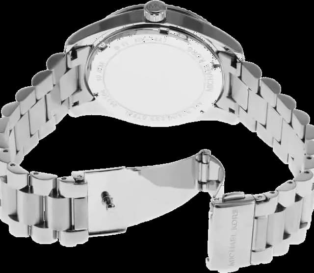 Montre Femme Michael Kors Lexington MK7443 - Cadran Fuchsia Pavé & Bracelet Acier Argenté vue 4