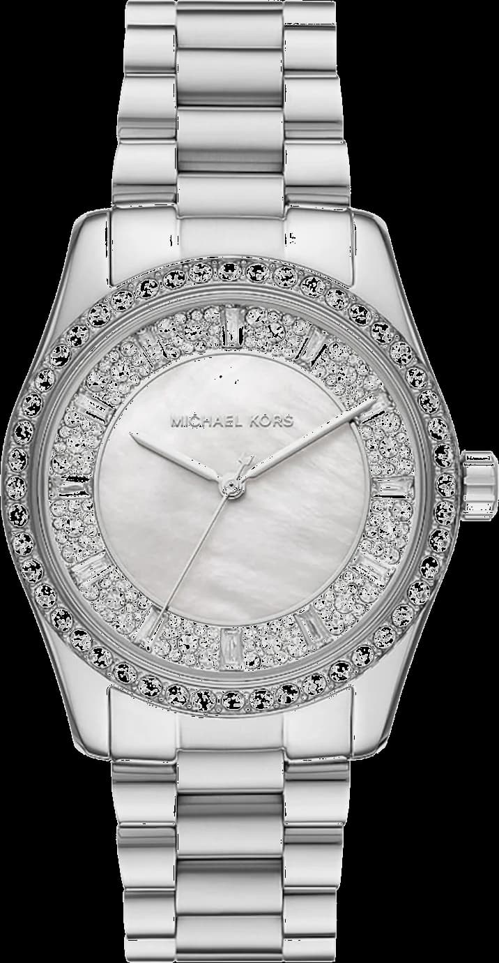 Montre Femme Michael Kors Lexington MK7445 Cadran Argent Pavé & Bracelet Acier