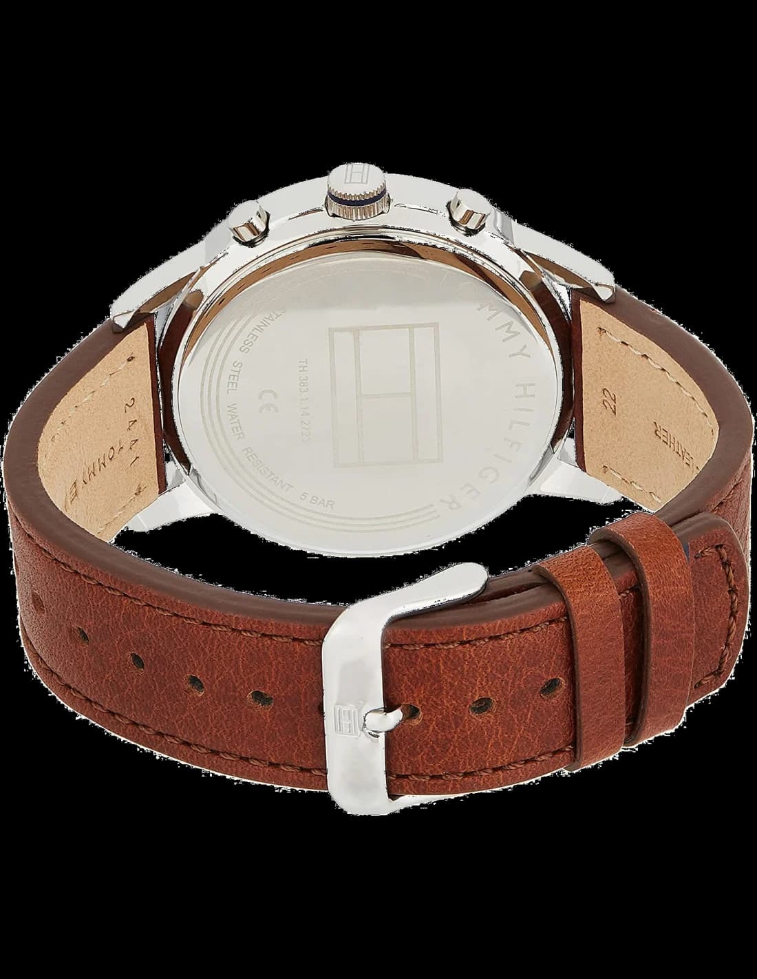 Montre Homme Tommy Hilfiger 1791629 Kyle - Cadran Bleu, Boîtier Acier & Bracelet Cuir Marron vue 2