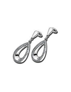 Boucles d'oreilles Lotus Style Rainbow en acier inoxydable argenté - Réf. LS1781-4/1