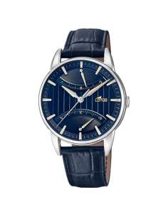 Montre Homme Lotus L18429/3 - Cadran Bleu, Bracelet Cuir Bleu