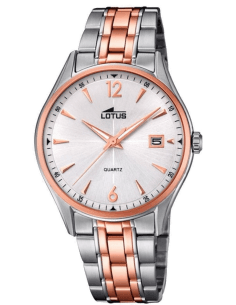 Montre Femme Lotus L18376/2 Cadran Blanc Bracelet Or Rose