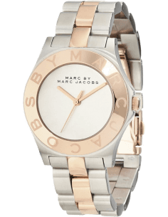 Montre Femme Marc Jacobs MBM3129 - Cadran et bracelet acier et or rose - 36mm