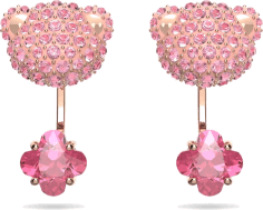 Boucles d'oreilles Swarovski 5642982 Teddy - Ours en cristal rose pour femme