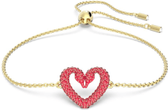 Bracelet Swarovski Una 5634724 en métal plaqué or rouge pour femme
