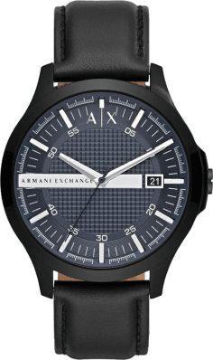 Montre Homme Armani Exchange AX2411 Cadran Bleu Bracelet Acier Noir