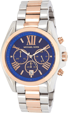 Montre Femme Michael Kors Bradshaw MK5606 Cadran Bleu Bracelet Acier