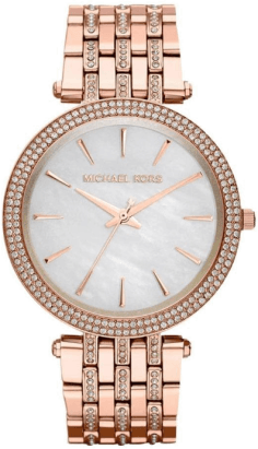 Montre Femme Michael Kors Darci MK3220 en Acier Or Rose avec Brillants