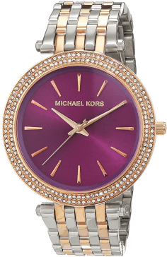 Montre Femme Michael Kors Darci MK3353 Cadran Violet Bracelet Acier
