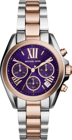 Montre Femme Michael Kors Bradshaw MK6074 Cadran Bleu Or Rose