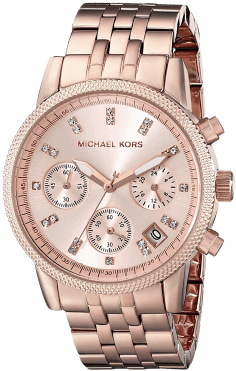 Montre Femme Michael Kors Ritz MK6077 en Acier Or Rose