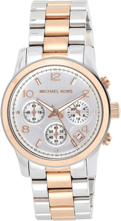 Montre Femme Michael Kors Runway MK5315 Chronomètre bicolore argent or rose