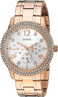 Montre Guess W1097L3 pour Femme en Acier Doré Rose