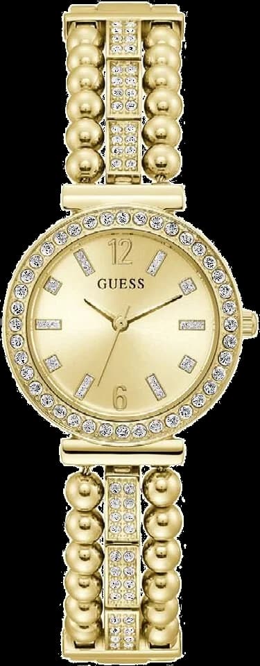 Montre Guess Gala GW0401L2 pour Femme, Cadran et Bracelet Doré Acier avec Strass