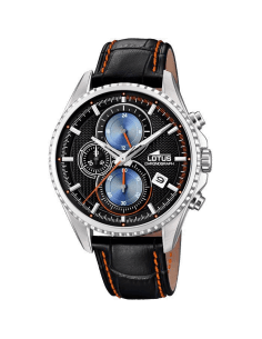 Montre Homme Lotus L18527/5 Cadran Noir et Bracelet Cuir