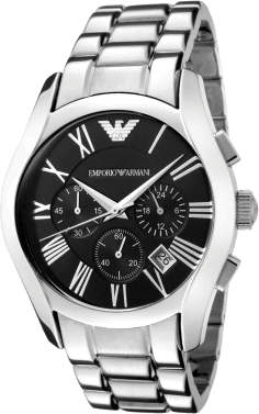 Montre Emporio Armani AR0674 Chronomètre Rond Cadran Noir