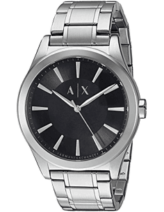 Montre Homme Armani Exchange AX2320 en Acier Inoxydable Argent et Cadran Noir