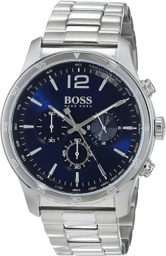 Montre Homme Hugo Boss 1513527 Chronographe Cadran Bleu Acier