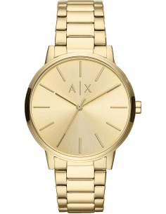 Montre Homme Armani Exchange AX2707 en acier inoxydable doré jaune