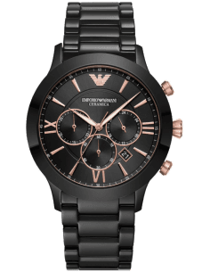 Montre Homme Emporio Armani AR70006 en céramique noire
