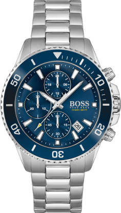 Montre Homme Hugo Boss Admiral 1513907 Chronographe Cadran Bleu Acier